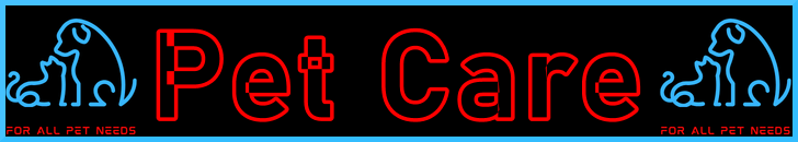 Pet-Extra Pet Care Blog Post Title - Visitor Navigation Information Support Banner Image Black Blue Red