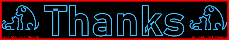 Pet-Extra Thanks Page Title - Visitor Navigation Information Support Banner Image Blue Red