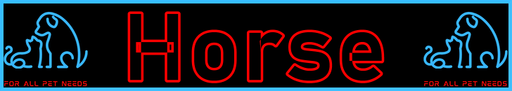 Pet-Extra Horse Care Blog Post Title - Visitor Navigation Information Support Banner Image Black Blue Red