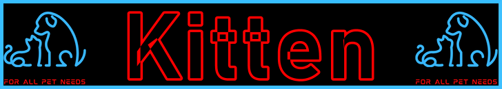 Pet-Extra Kitten Care Blog Post Title - Visitor Navigation Information Support Banner Image Black Blue Red