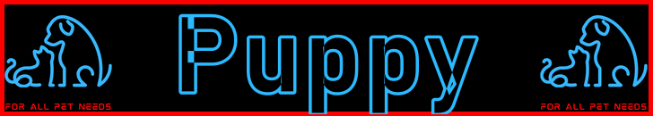Pet-Extra Puppy Care Blog Post Title - Visitor Navigation Information Support Banner Image Black Blue Red