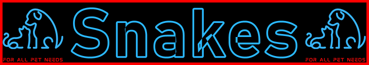 Pet-Extra Snake Care Blog Post Title - Visitor Navigation Information Support Banner Image Black Blue Red